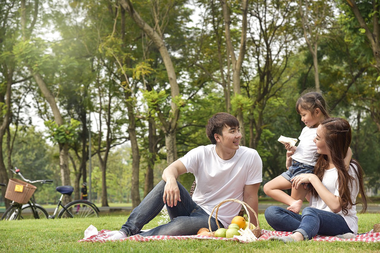 family activities or happy garden